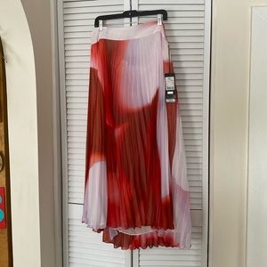 Escada Pleated Silk Skirt